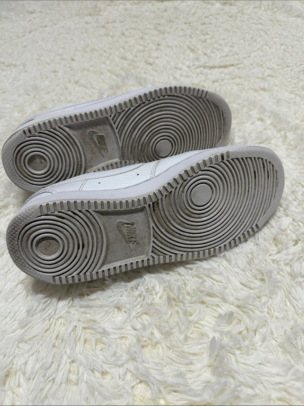 Nike White Low-Top Leather Sneakers